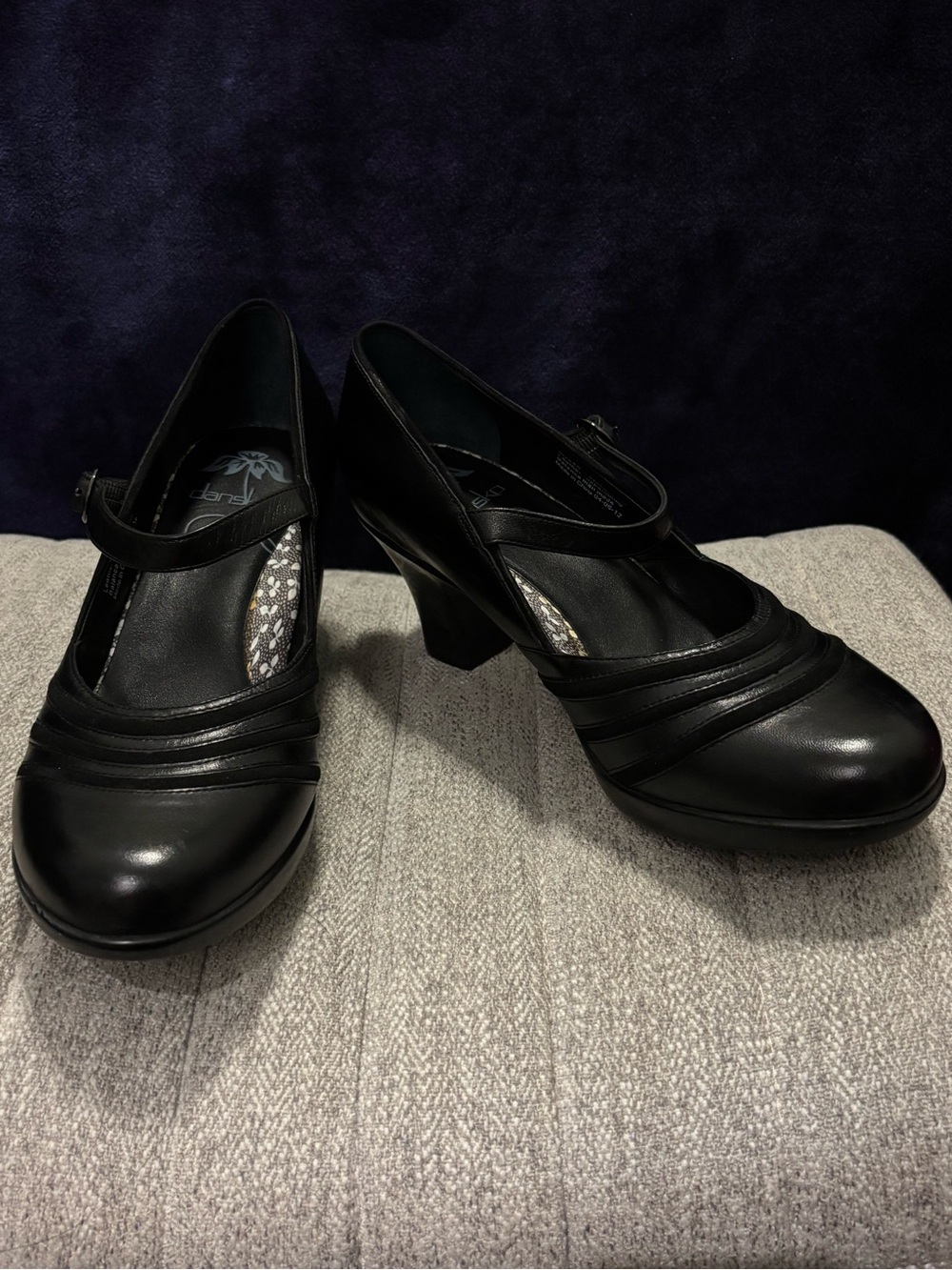Danske Becca Black Mary Jane Shoes - Women Size 40 (9-9-1/2)